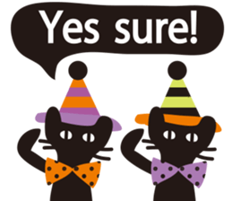 Halloween and Xmas cat sticker #8074196