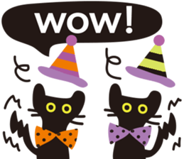 Halloween and Xmas cat sticker #8074198
