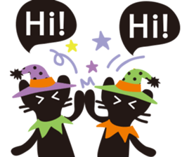 Halloween and Xmas cat sticker #8074199