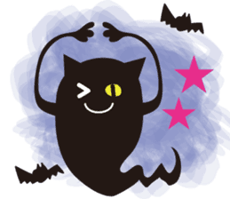 Halloween and Xmas cat sticker #8074204