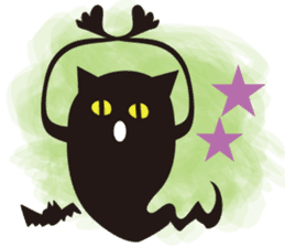 Halloween and Xmas cat sticker #8074205