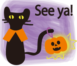 Halloween and Xmas cat sticker #8074206
