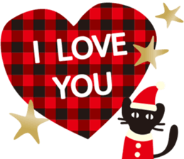 Halloween and Xmas cat sticker #8074212