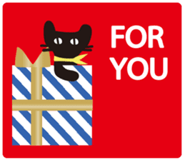 Halloween and Xmas cat sticker #8074213