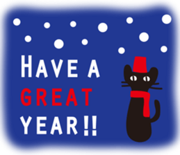 Halloween and Xmas cat sticker #8074226