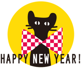 Halloween and Xmas cat sticker #8074227