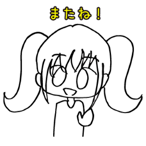 transparent pigtails Fuwari chan! sticker #8074429