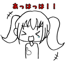 transparent pigtails Fuwari chan! sticker #8074434