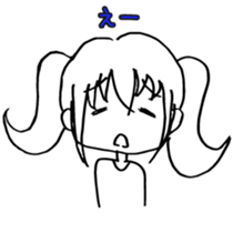 transparent pigtails Fuwari chan! sticker #8074439