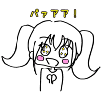 transparent pigtails Fuwari chan! sticker #8074441