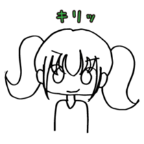 transparent pigtails Fuwari chan! sticker #8074446