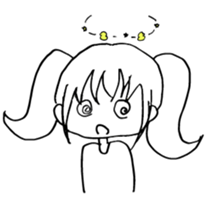 transparent pigtails Fuwari chan! sticker #8074452