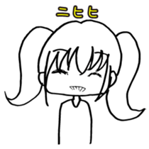 transparent pigtails Fuwari chan! sticker #8074454