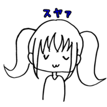 transparent pigtails Fuwari chan! sticker #8074455