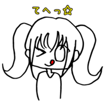 transparent pigtails Fuwari chan! sticker #8074459