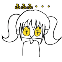 transparent pigtails Fuwari chan! sticker #8074461