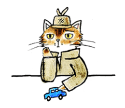 Detective Cat (chinese version) sticker #8074892