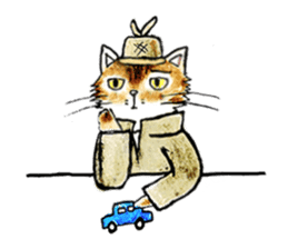 Detective Cat (chinese version) sticker #8074892
