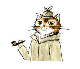 Detective Cat (chinese version) sticker #8074898