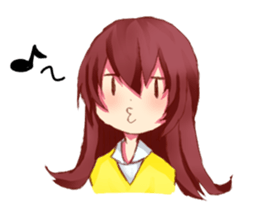 Daily life oe the girl sticker #8074965