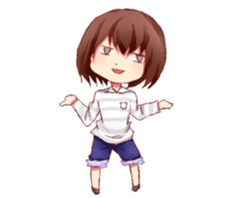 Daily life oe the girl sticker #8074982