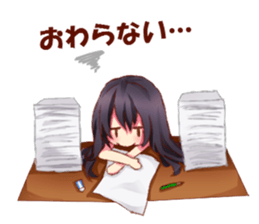 Daily life oe the girl sticker #8074984