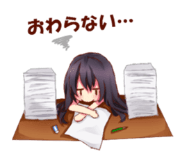 Daily life oe the girl sticker #8074984