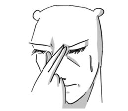 A white bear man II sticker #8075018