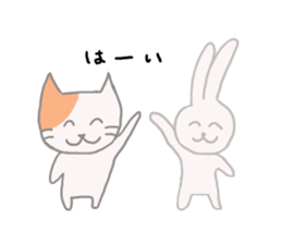 BEST FRIENDS 'CAT&RABBIT' sticker #8075110