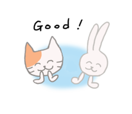 BEST FRIENDS 'CAT&RABBIT' sticker #8075111