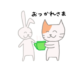 BEST FRIENDS 'CAT&RABBIT' sticker #8075118
