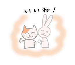 BEST FRIENDS 'CAT&RABBIT' sticker #8075124