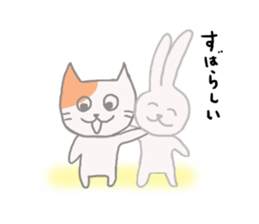 BEST FRIENDS 'CAT&RABBIT' sticker #8075126
