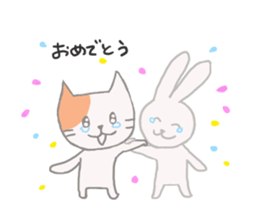 BEST FRIENDS 'CAT&RABBIT' sticker #8075136