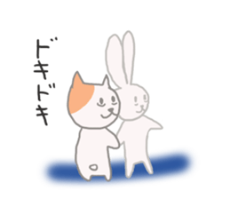 BEST FRIENDS 'CAT&RABBIT' sticker #8075143