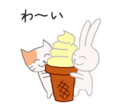 BEST FRIENDS 'CAT&RABBIT' sticker #8075146