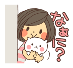 Reply cute girl 2 sticker #8075521