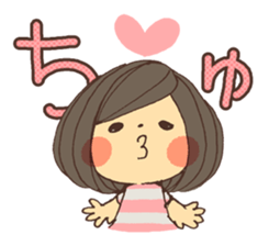 Reply cute girl 2 sticker #8075525