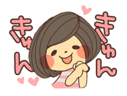 Reply cute girl 2 sticker #8075530