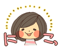 Reply cute girl 2 sticker #8075536