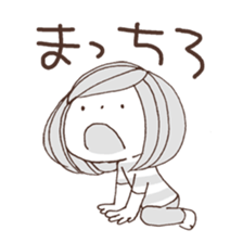 Reply cute girl 2 sticker #8075539