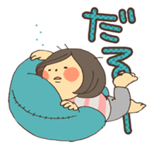 Reply cute girl 2 sticker #8075546