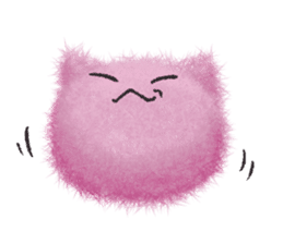 Fluffy balls (3) cat sticker #8075816
