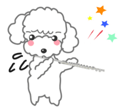 We love Music poodle sticker #8075831
