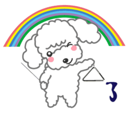 We love Music poodle sticker #8075838