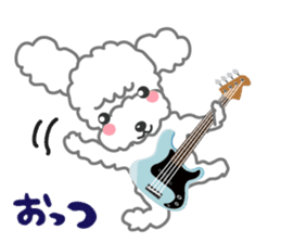 We love Music poodle sticker #8075845