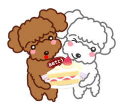 We love Music poodle sticker #8075850