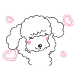 We love Music poodle sticker #8075858