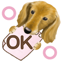Miniature dachshund! Excellent sticker #8077160