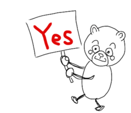 Stick animal sticker #8077310